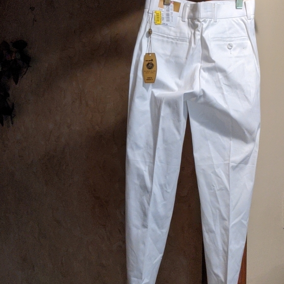 Boys White Khakis Pants - Picture 3 of 4